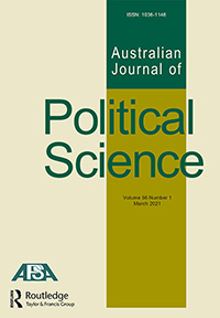 Australian Journal of Political Science journal cover